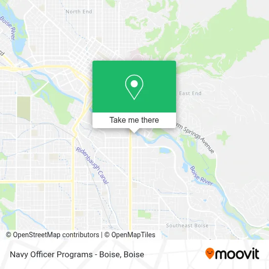 Navy Officer Programs - Boise map