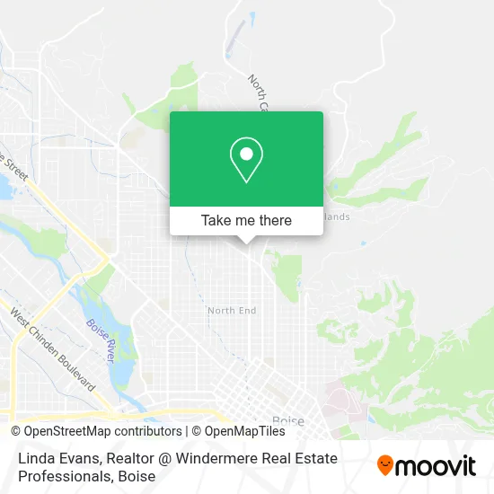 Linda Evans, Realtor @ Windermere Real Estate Professionals map