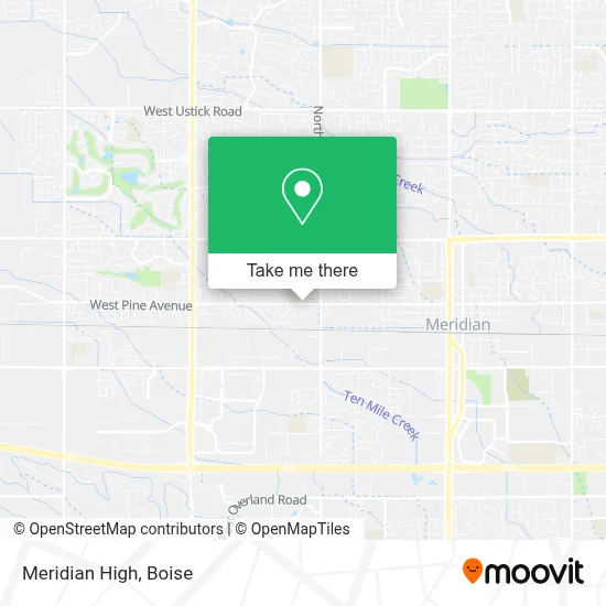 Meridian High map