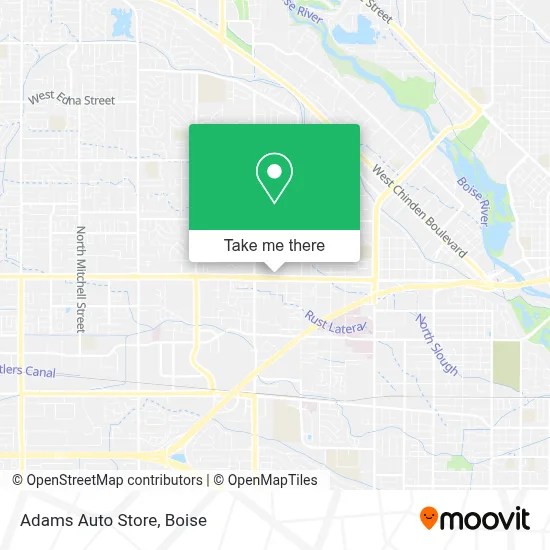 Adams Auto Store map