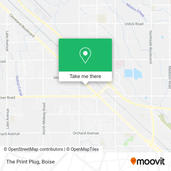 The Print Plug map