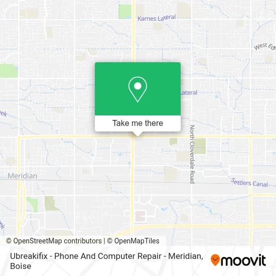 Ubreakifix - Phone And Computer Repair - Meridian map