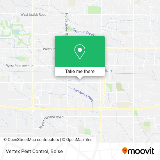 Vertex Pest Control map