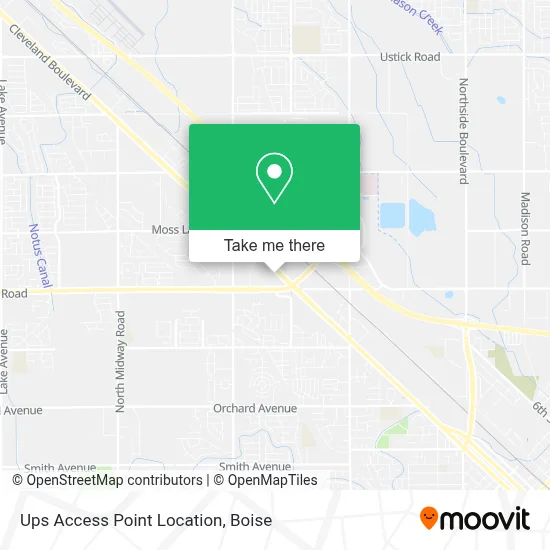 Ups Access Point Location map