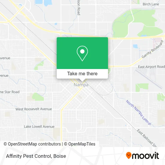 Affinity Pest Control map