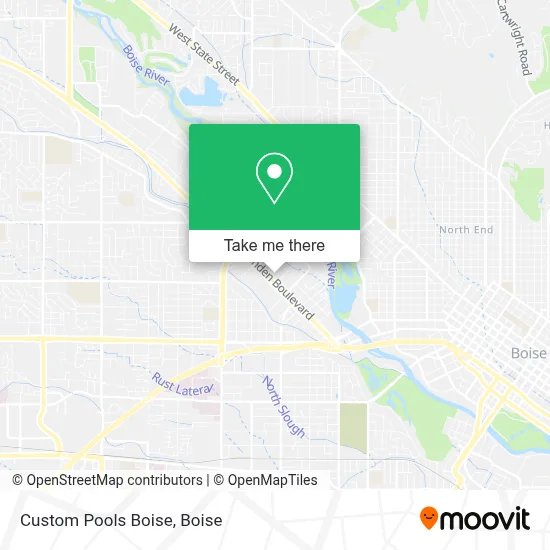Custom Pools Boise map