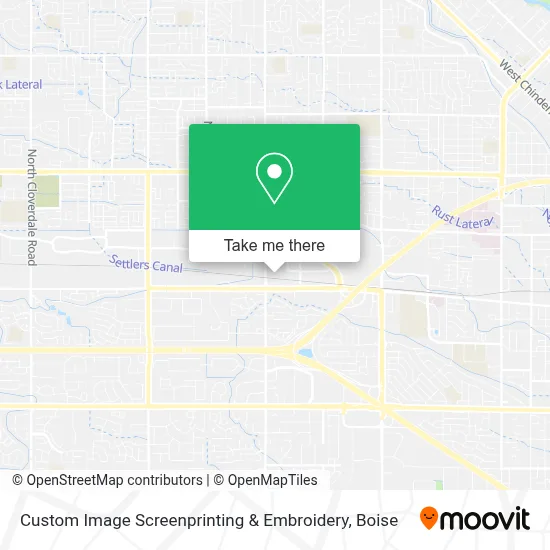 Custom Image Screenprinting & Embroidery map