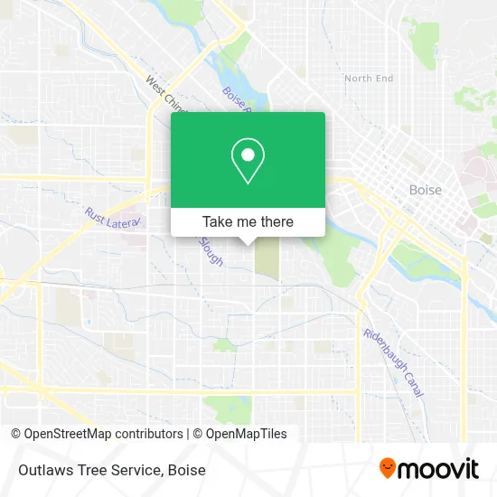 Outlaws Tree Service map