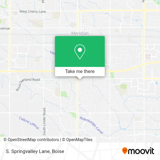 S. Springvalley Lane map
