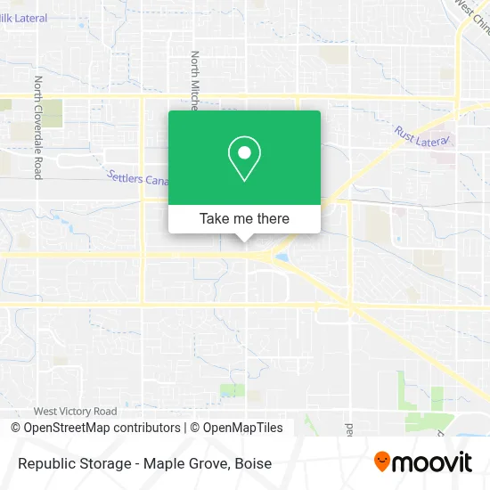 Republic Storage - Maple Grove map
