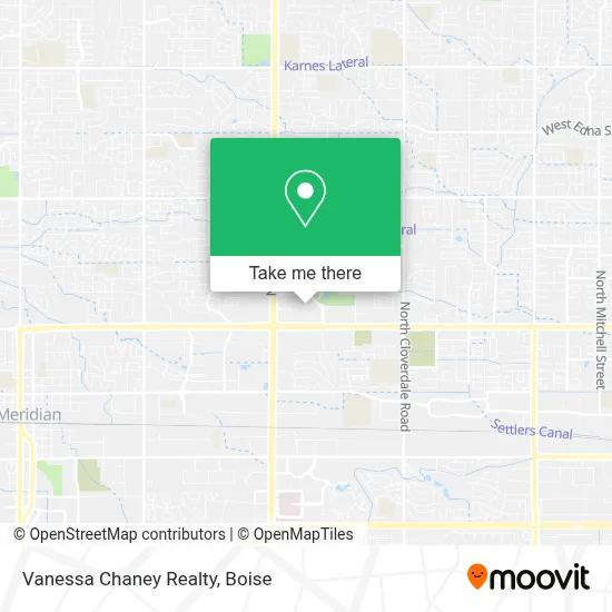 Vanessa Chaney Realty map