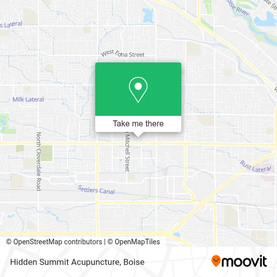 Hidden Summit Acupuncture map