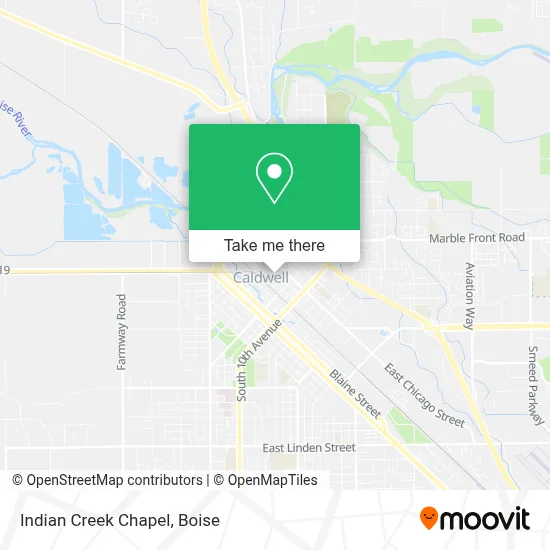 Indian Creek Chapel map