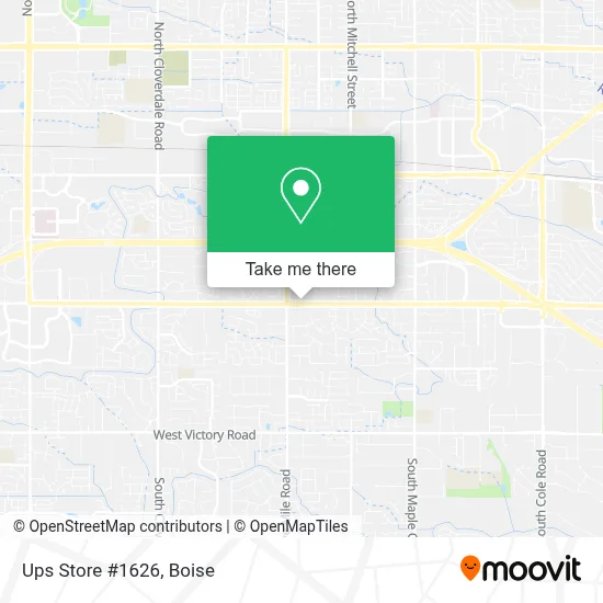 Ups Store #1626 map