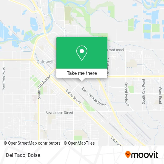 Del Taco map