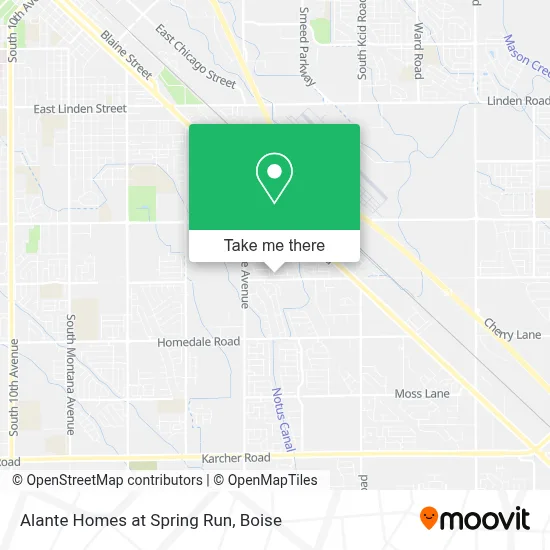 Alante Homes at Spring Run map