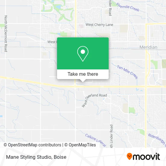 Mane Styling Studio map