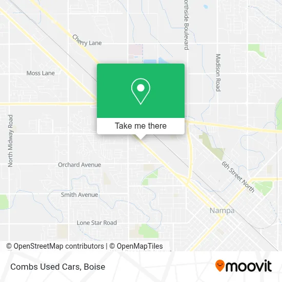 Combs Used Cars map