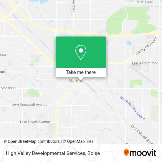 High Valley Developmental Services map