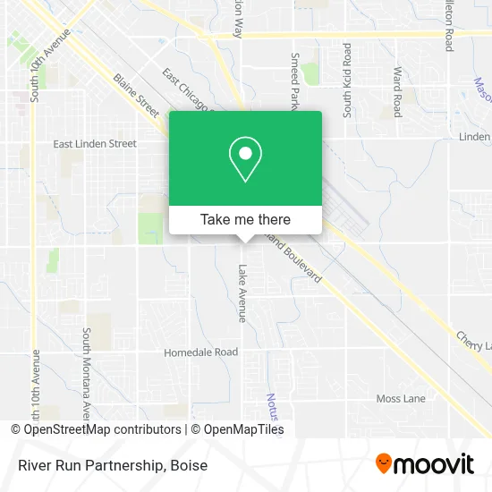 River Run Partnership map