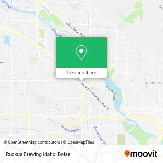 Ruckus Brewing Idaho map