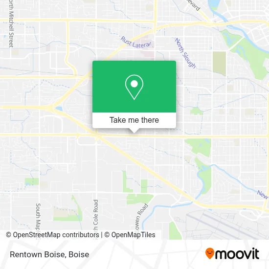 Rentown Boise map