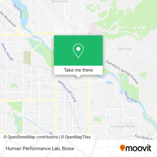 Human Performance Lab map