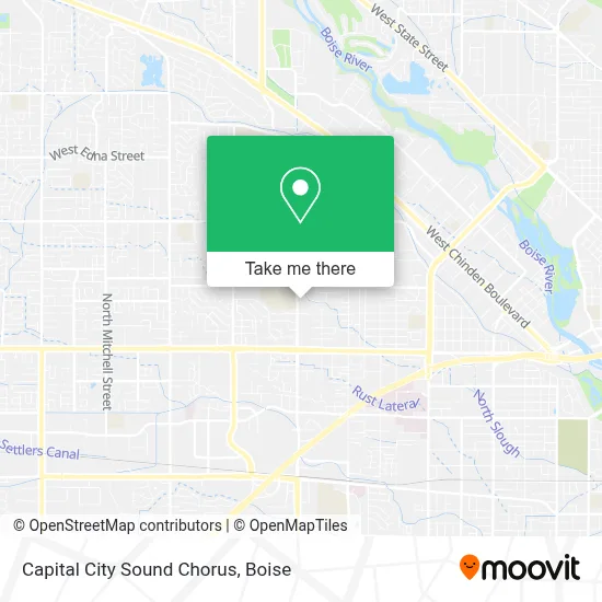Capital City Sound Chorus map
