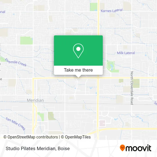 Studio Pilates Meridian map
