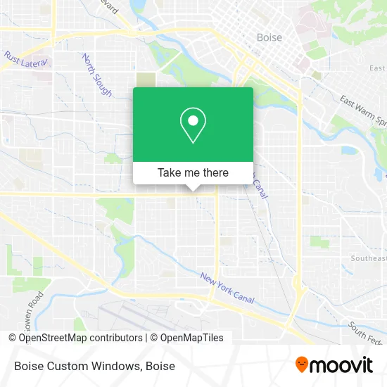 Boise Custom Windows map