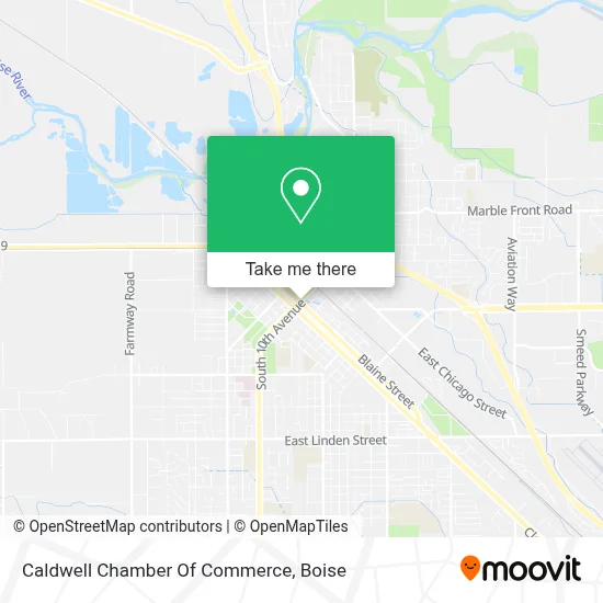 Caldwell Chamber Of Commerce map