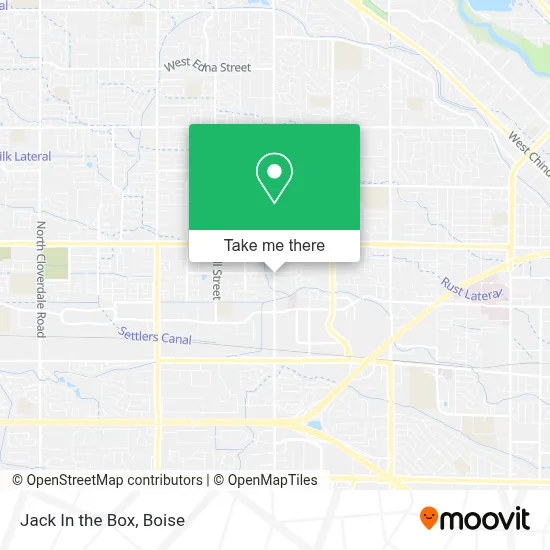 Jack In the Box map