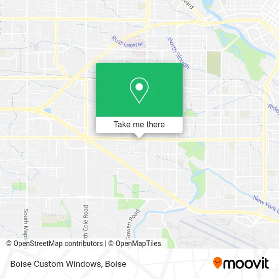 Boise Custom Windows map
