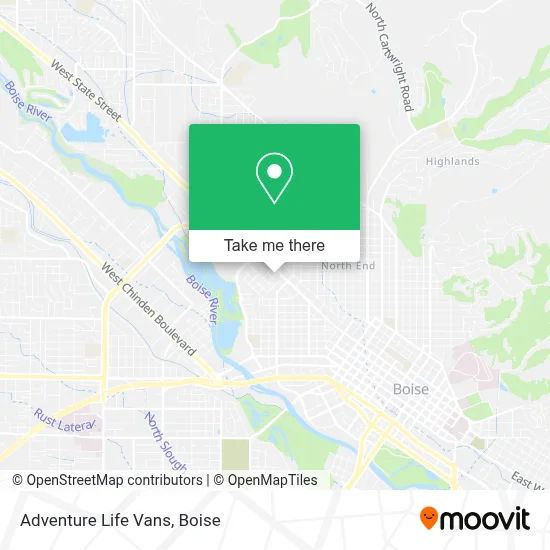 Adventure Life Vans map