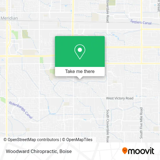 Woodward Chiropractic map