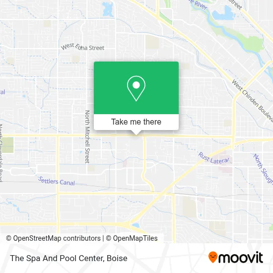 The Spa And Pool Center map