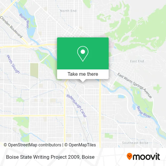 Boise State Writing Project 2009 map