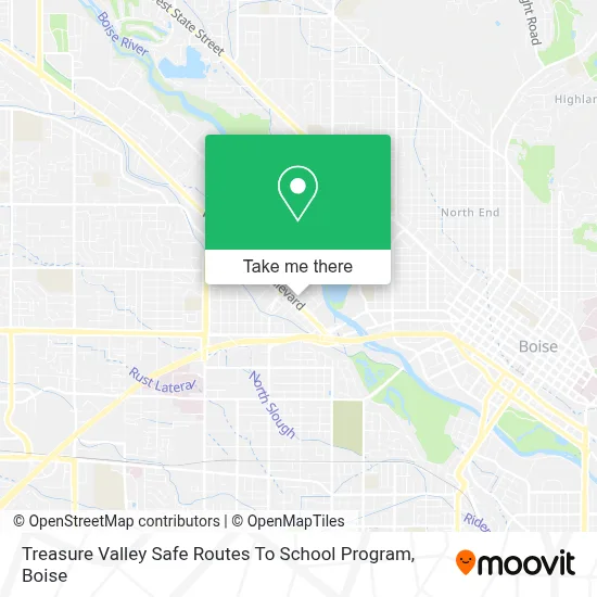 Treasure Valley Safe Routes To School Program map
