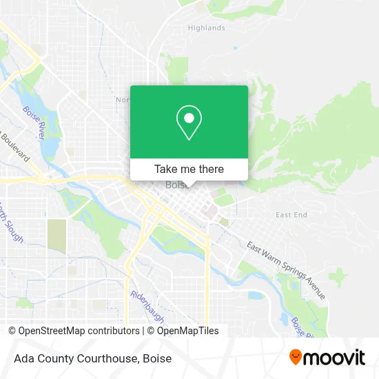 Ada County Courthouse map
