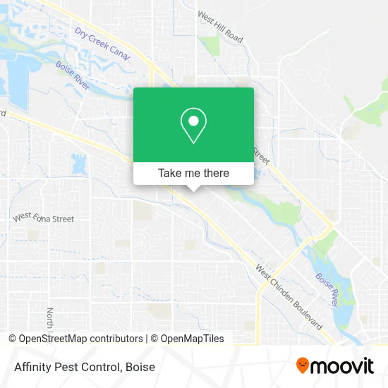 Affinity Pest Control map