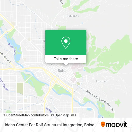 Idaho Center For Rolf Structural Integration map