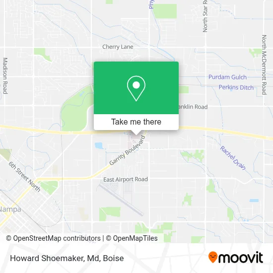 Howard Shoemaker, Md map
