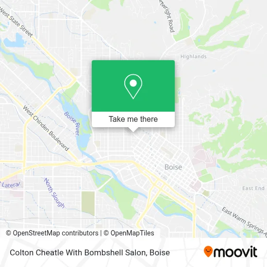 Colton Cheatle With Bombshell Salon map