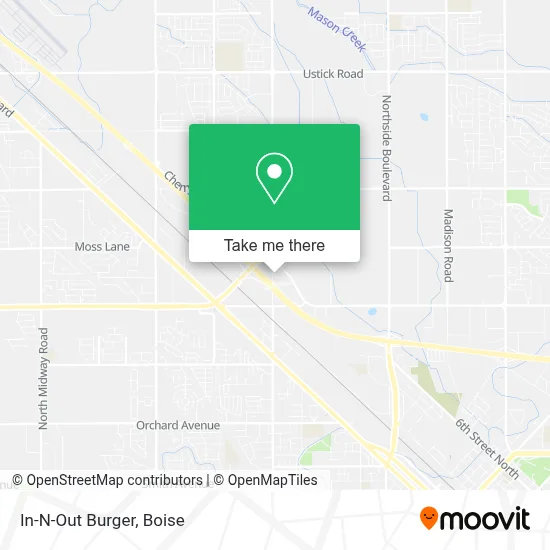 In-N-Out Burger map