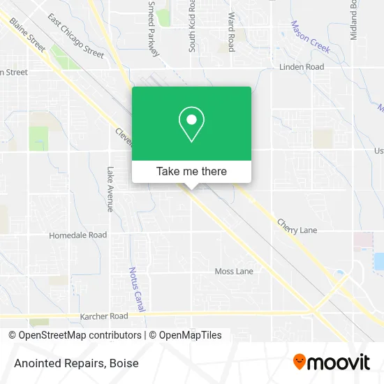 Anointed Repairs map
