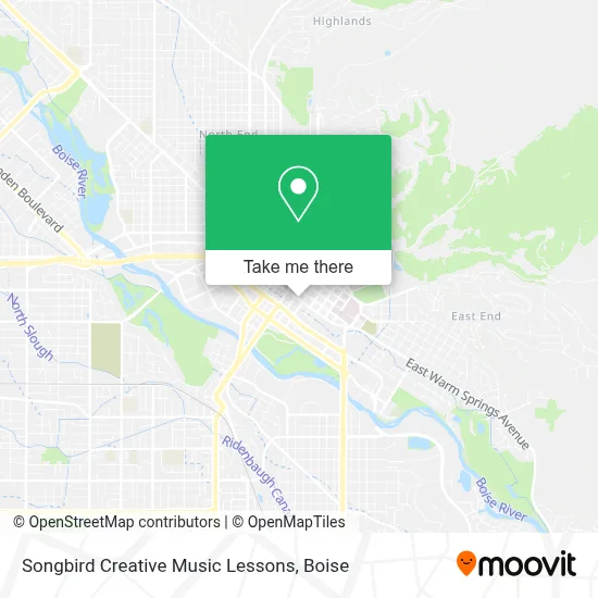Songbird Creative Music Lessons map