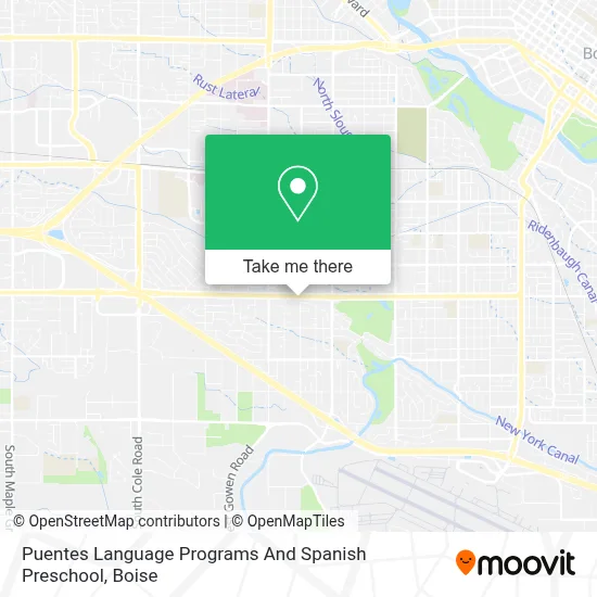 Puentes Language Programs And Spanish Preschool map