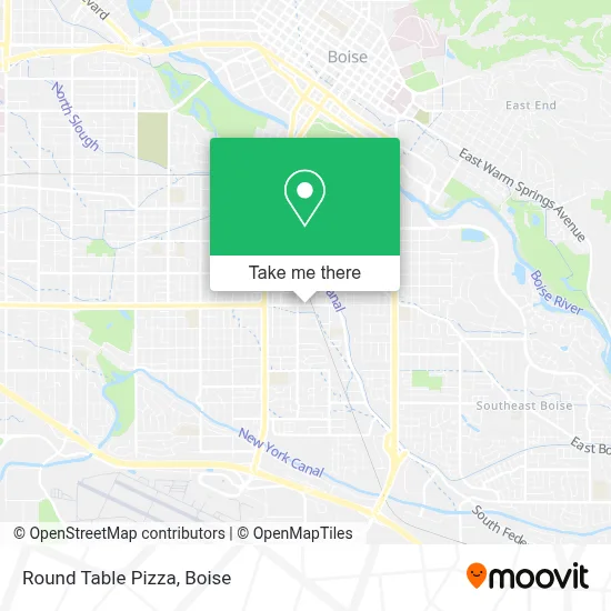 Round Table Pizza map