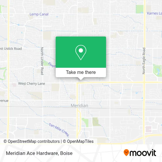 Meridian Ace Hardware map