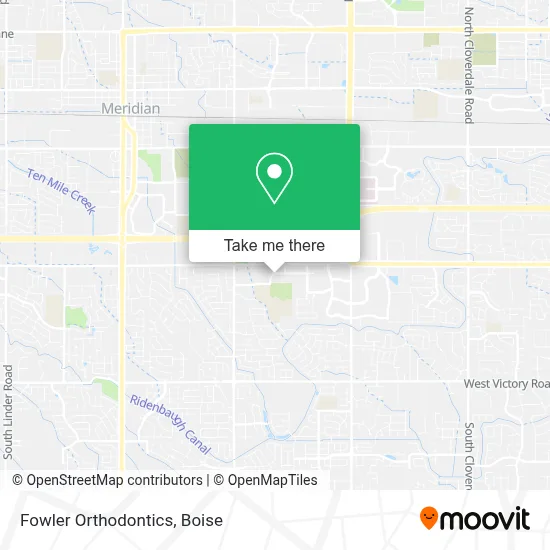 Fowler Orthodontics map